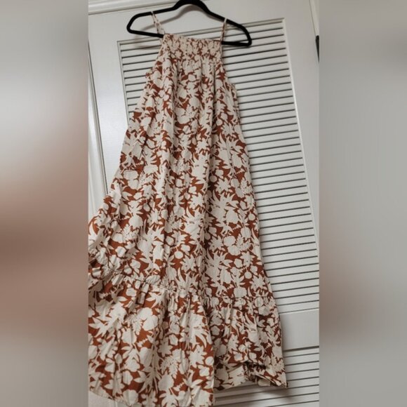 Universal Thread - Floral Sleeveless Maxi Dress With Adjustable Straps & Pockets - Picture 3 of 7